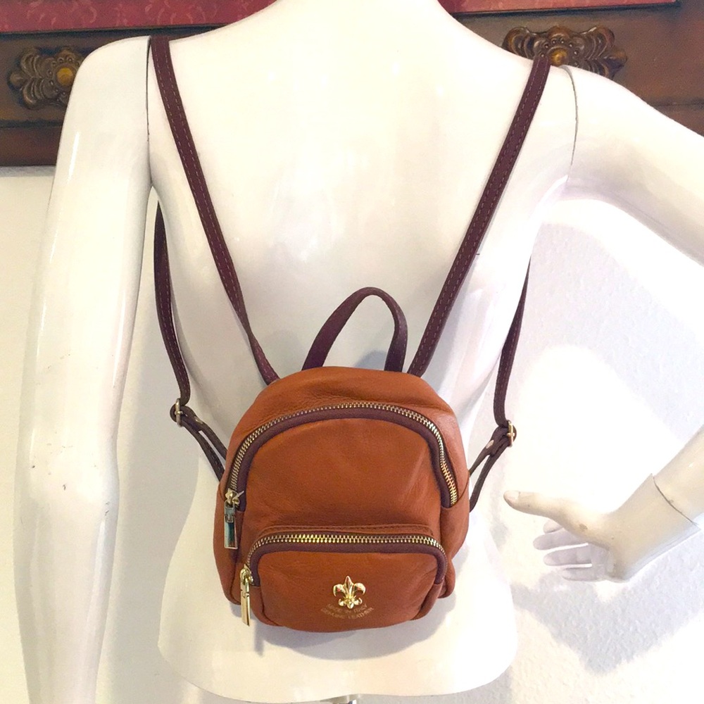 Firenze leather back pack